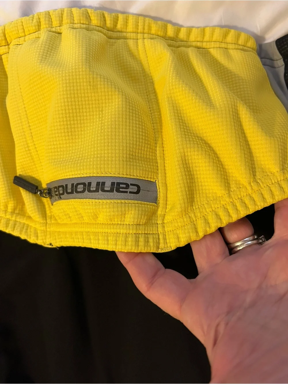 Men's Yellow & Black Performance Zip Jacket